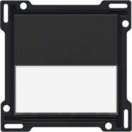 Meest Verkocht Niko 200-60905 Afwerkingsset met tekstveld voor enkelvoudige schakelaar of drukknop, Bakelite piano black coated