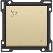 Koopje Niko 221-61106 afwerkingsset voor wisselschakelaar voor mechanische motorsturing, Alu gold coated