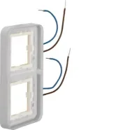 Hoge Kwaliteit Berker WNA712 W.1 Verlicht afdekraam 2-voudig 230V Blauw