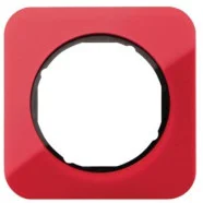 Nieuw Berker 10112344 R.1 Afdekraam 1-voudig Acryl Rood met Zwarte sokkel