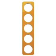 Lage Kosten Berker 10152339 R.1 Afdekraam 5-voudig Acryl Oranje met Polarwitte sokkel
