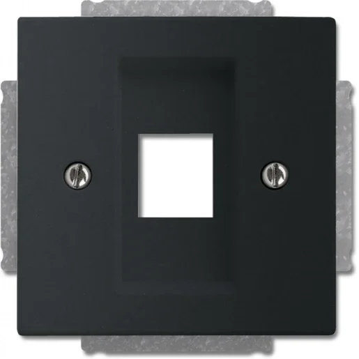 Fabrieksprijs Busch-Jaeger 2561-885 future linear Modular-Jack Basiselement met centrale afdekplaat Kunststof Zwart