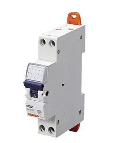 Laatste Versie Gewiss GW90228 automaat 1P+N C20A, losse automaat 20A C-karakteristiek
