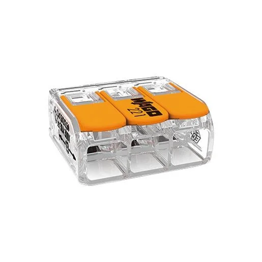 Wago 221-613 Verbindingsklem / Universele klem COMPACT 3-draads klem 30st. Merkproduct