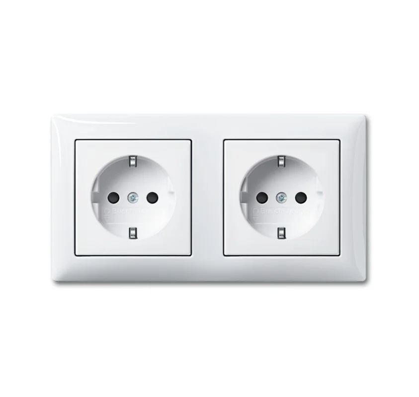 Balance duo wcd randaarde tbv dubbele inbouwdoos alpin wit 20-2 EUCJ-914-503 Seizoensaanbieding