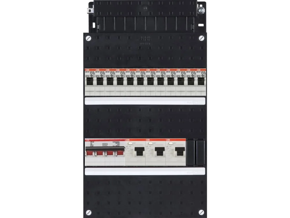 ABB Haf HAD343434-222+H44 3-fasen 12 groepen 3x ALS 2P 40A 30mA en HS 4P 40A Snelle Levering