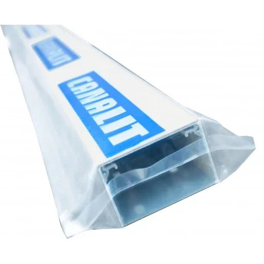 2m Canalit M5 kabelkanaal 2000x30x30mm PVC Bodemperforatie met deksel wit RAL 9010 955218 Nieuw