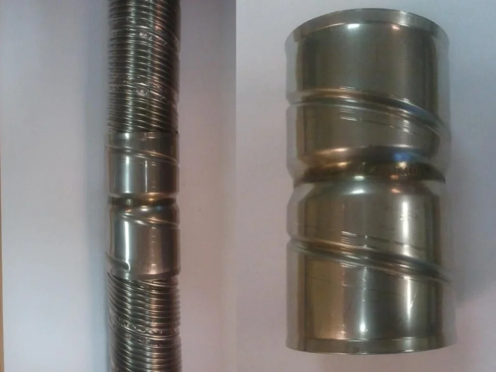 NorFlex® koppelstuk flex/flex ø50mm (dubb. rand=onderzijde; Ottoseal gebruiken!) Op = Op