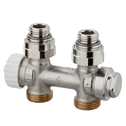 Fabrieksprijs Heimeier Multilux thermostatisch H-onderblok recht ½" x ¾" euroconus
