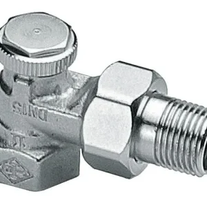 Heimeier Voetventiel 3/8" Regutec haaks (retourafsluiter) Aanbieding