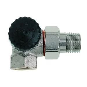 Heimeier thermostaatkraan 3/8" dubbel haaks Rechts Direct Beschikbaar