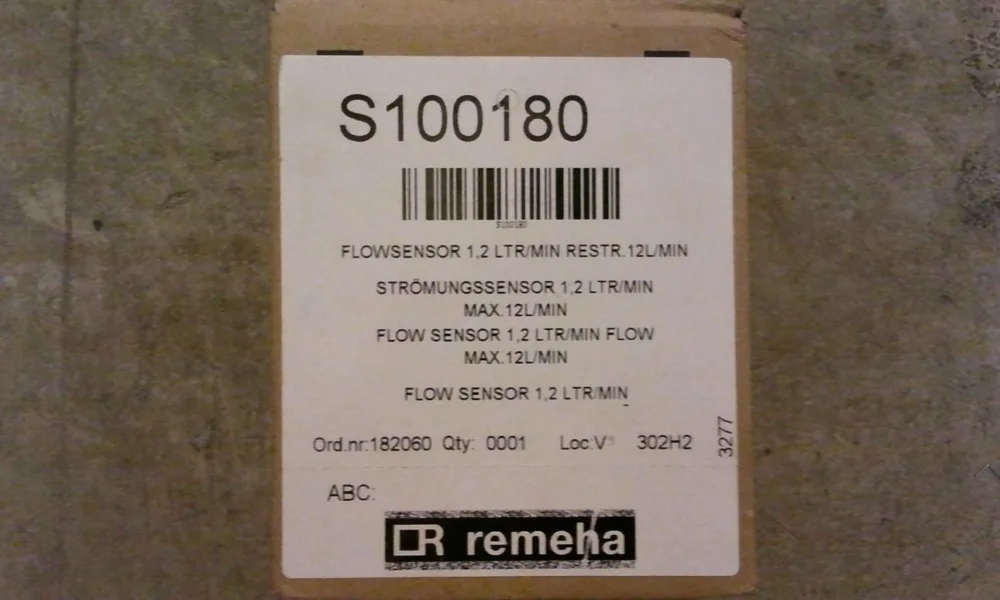 Remeha flowsensor 1,2 ltr/min restr. 12L Goedkoop
