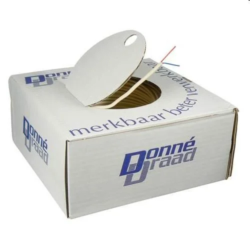 Superprijs Thermostaatkabel 2 x 0,6 wit Rol 100 mtr