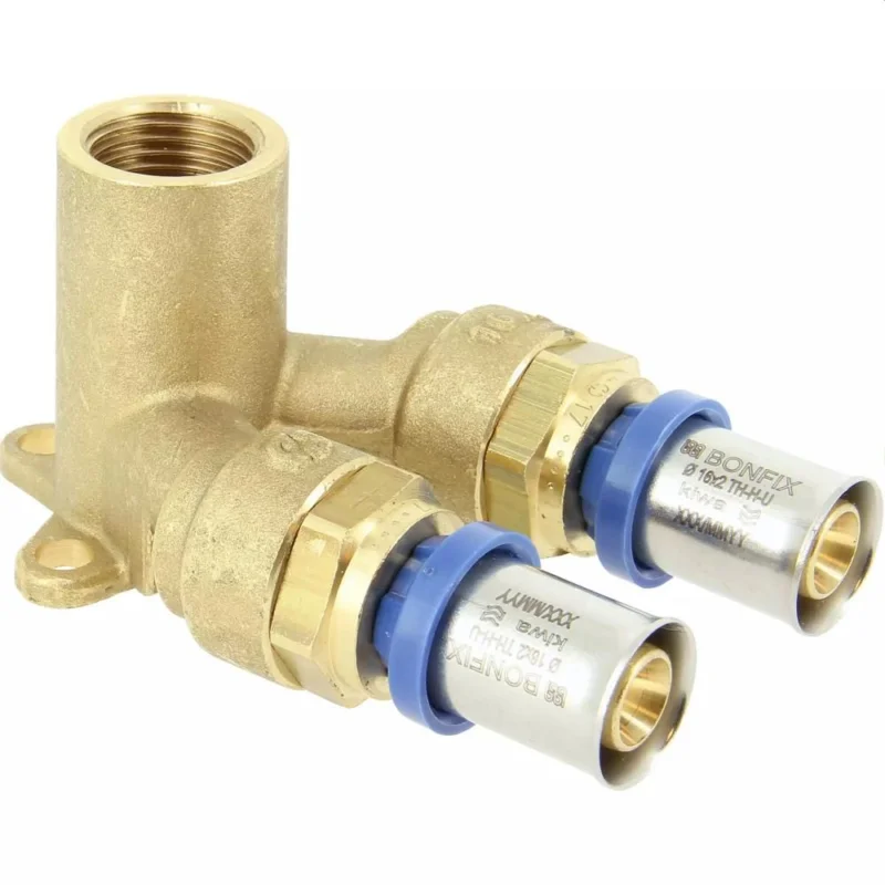 Betaalbaar BONFIX Alu-pers Muurplaat doorstromend 20 x ½" bi.dr. x 20