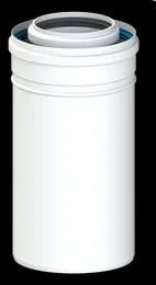 ALU / PP concentrische buis 60/100 L=500mm Merkproduct