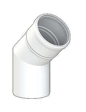 Flitsaanbieding CoxDens PPs PPs bocht 100mm 45 kort wit