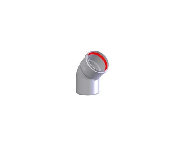Dikw. Aluminium Bocht 100 mm-45° Direct Verzonden