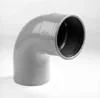 Betrouwbaar PVC Bocht 125 mm 90°, 1x manchet + spie