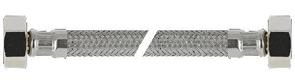 Direct Beschikbaar KIWA metalen flexibele aansluitslang 3/8" binn.dr. x 3/8" bui.dr. L= 35cm
