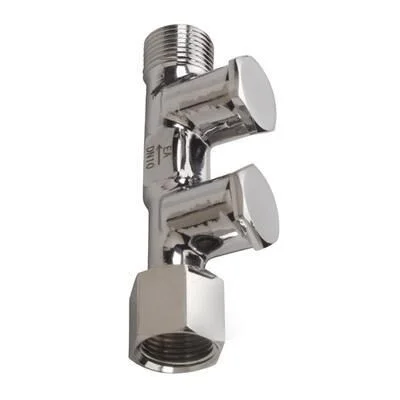 Exclusieve Aanbieding Keerklep EA chroom met aftap 3/8" wartelxbt. k