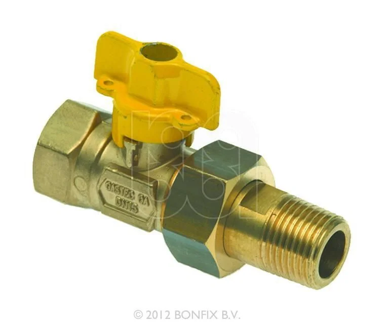 Messing Gaskraan 1¼" Merkproduct