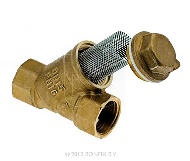 Messing vuilfilter 110°-16 Bar 1½" Premium