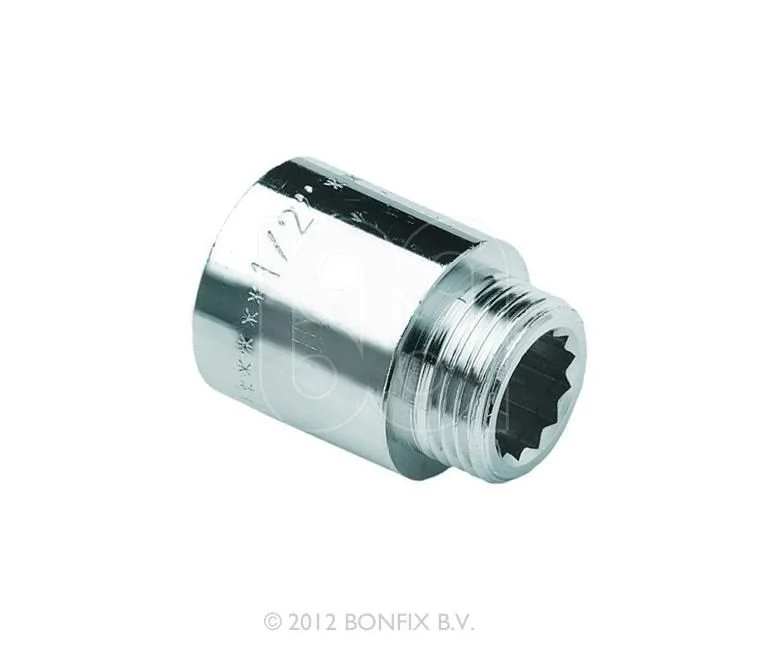 Chroom Verlengstuk ½" L=25mm Uitverkoop