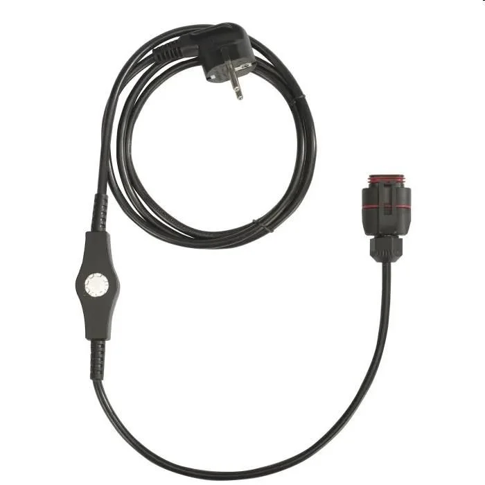 Aansluitsnoer met pompbeveveiliging 60°C +/-5K + adapter ALPHA Weekendaanbieding