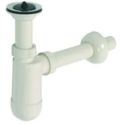 Plieger kunststof plugbekersifon met muurbuis met rozet (camee) 5/4" Hete Deal