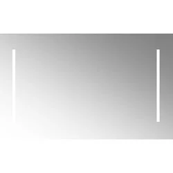 Plieger spiegel met geïntegreerde LED verlichting 2x verticaal 130x60cm Must-Have
