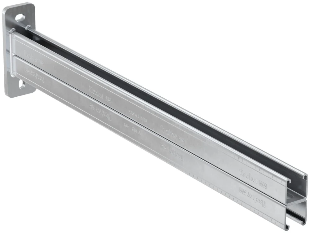 Fischer FCA railconsole 41 x 2,0 staal verzinkt FUS dubbel 1000 Seizoensaanbieding