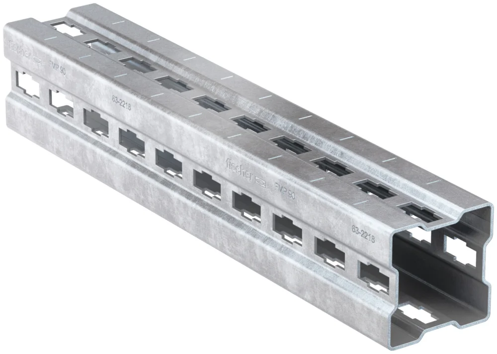 Fischer FMP montageprofiel 90 x 2,5 staal therm. verzinkt FMP 6 m Betrouwbaar