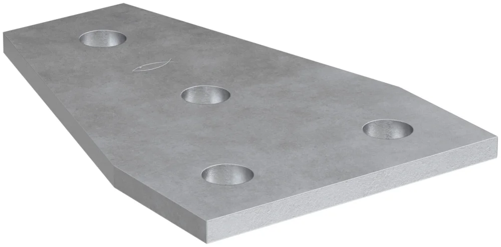 Premium Fischer FFF verbindingsplaat staal therm. verzinkt FUS D-vorm