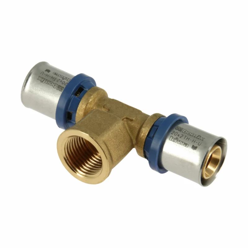 Hoge Kwaliteit Bonfix Alu-pers t-stuk binnendraad 20 x 1/2" x 20