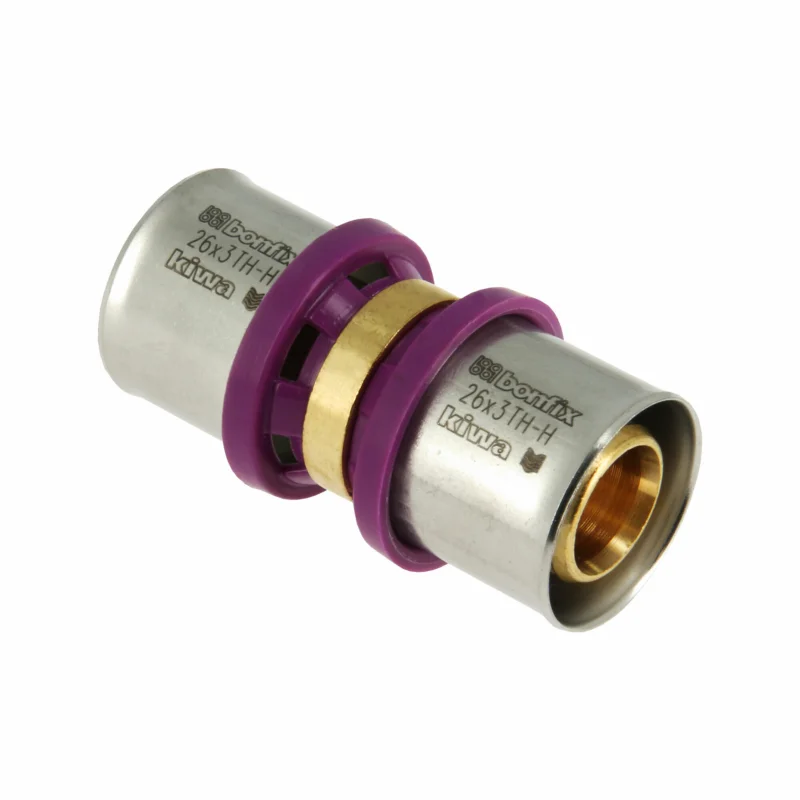 Merkproduct Bonfix Alu-pers rechte koppeling 26 x 26