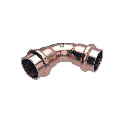Conex Bänninger Maxipro knie 1-3/8" x 1-3/8" koper mof-mof 90° Hoge Kwaliteit