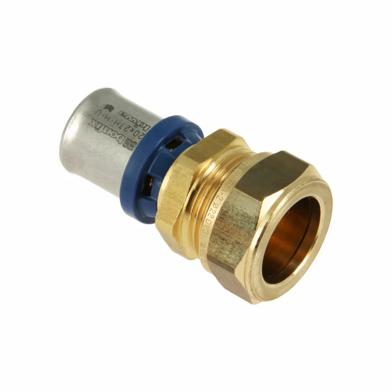 Premium Bonfix Alu-pers rechte koppeling 20 x 15 knel
