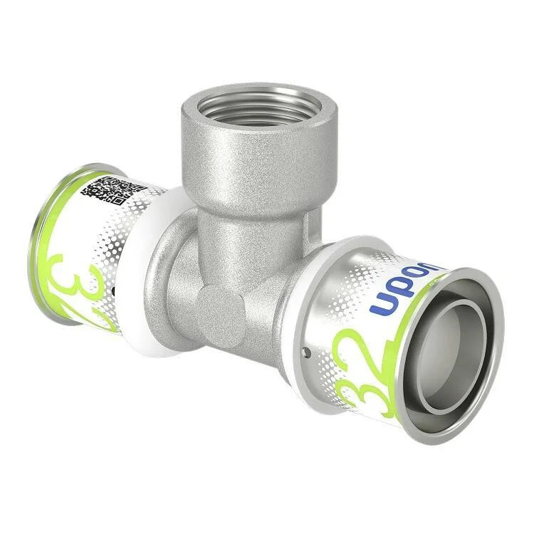 Gratis Retour Uponor S-Press t-stuk binnendraad 32 x 3/4" x 32 messing vertind