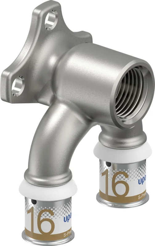Uponor S-Press muurplaat doorlopend 16 x 1/2" x 16 messing vertind u Hete Deal