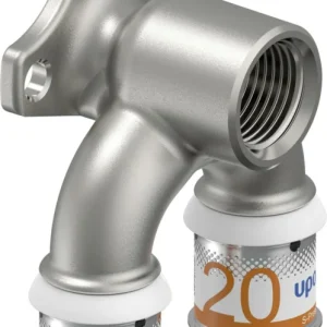 Uponor S-Press muurplaat doorlopend 20 x 1/2" x 20 messing vertind u Must-Have