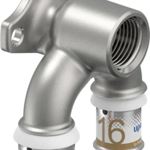 Uponor S-Press muurplaat doorlopend 20 x 1/2" x 16 messing vertind u Meest Verkocht