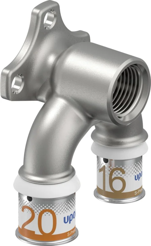 Uponor S-Press muurplaat doorlopend 20 x 1/2" x 16 messing vertind u Meest Verkocht