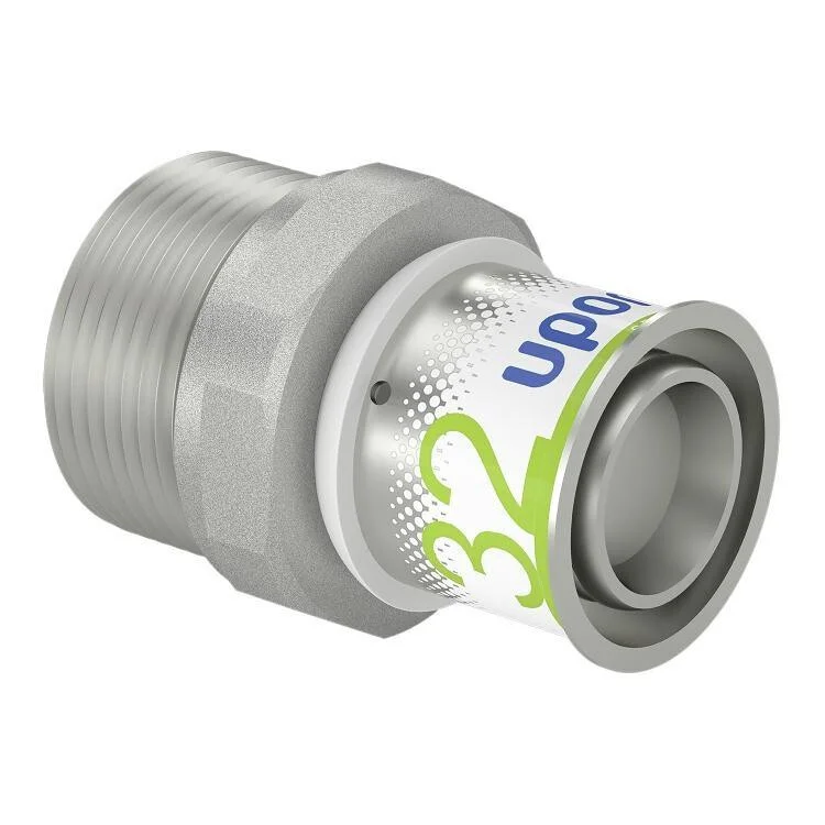Uponor S-Press puntstuk 32 x 1-1/4" messing vertind Direct Beschikbaar