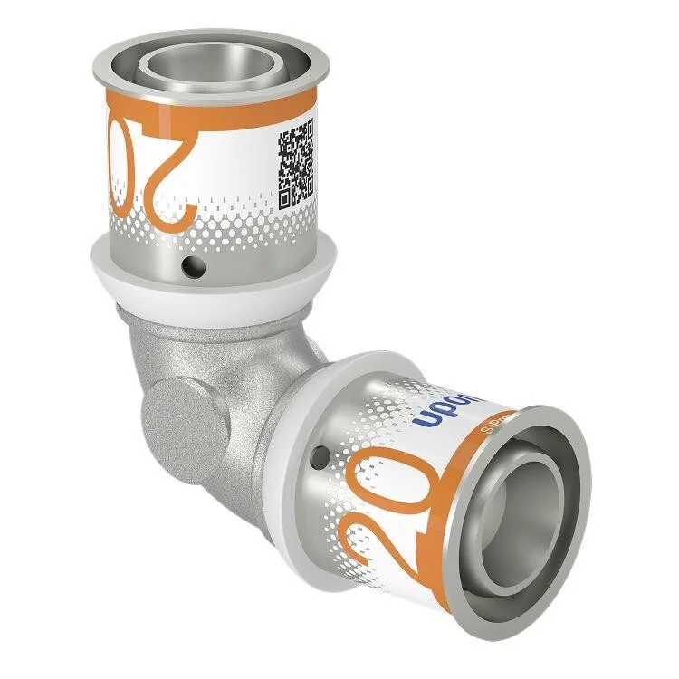 Uponor S-Press bocht 20 x 20 messing vertind 90° Voordeelprijs