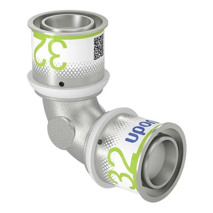 Uponor S-Press bocht 32 x 32 messing vertind 90° Betrouwbaar
