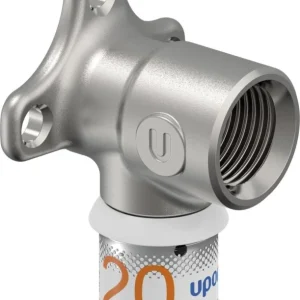 Uponor S-Press muurplaat 20 x 1/2" messing vertind Fabrieksprijs