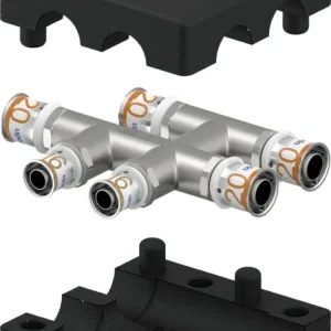 Uponor S-Press kruisstuk 20 x 16 x 20 messing vertind Gratis Retour