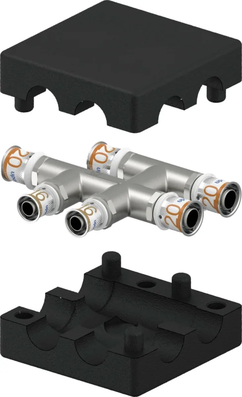 Uponor S-Press kruisstuk 20 x 16 x 20 messing vertind Gratis Retour