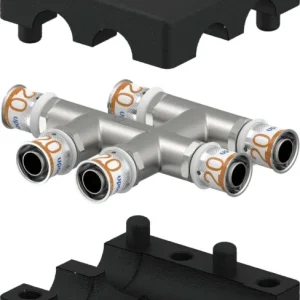 Uponor S-Press kruisstuk 20 x 20 x 20 messing vertind Speciale Aanbieding