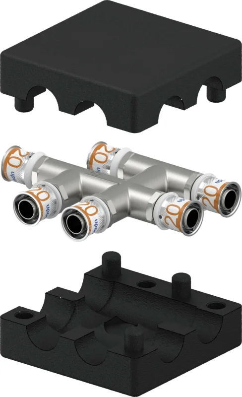 Uponor S-Press kruisstuk 20 x 20 x 20 messing vertind Speciale Aanbieding
